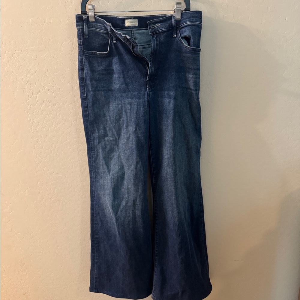 MOTHER Dark Blue Flare Jeans